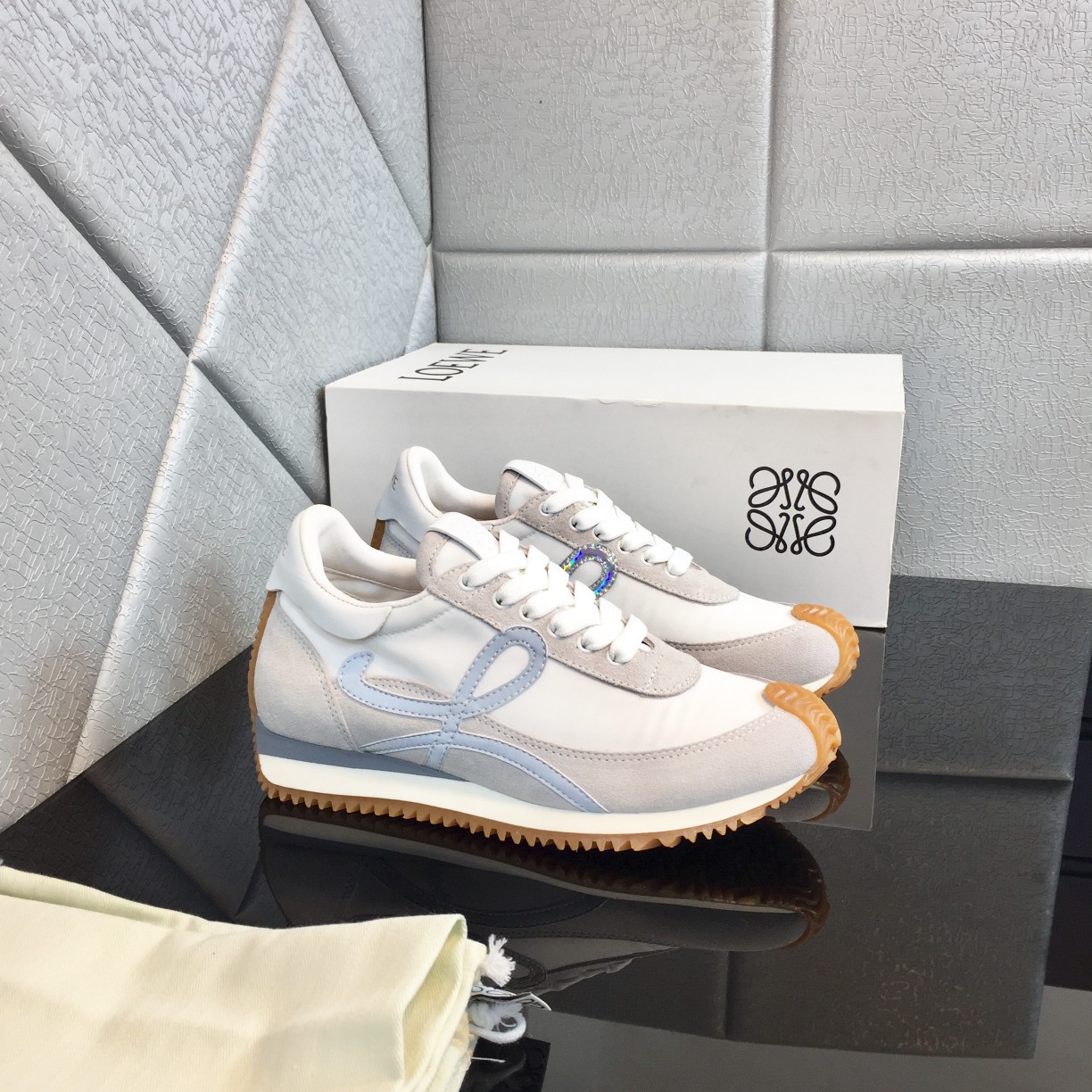 Loewe Flow Runner In Calfskin - FashionPlug