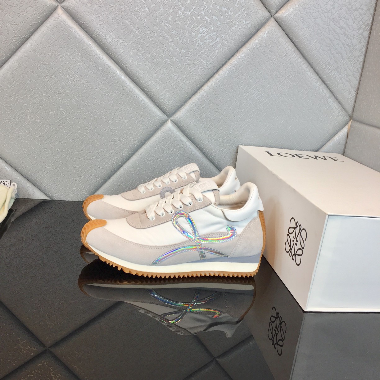 Loewe Flow Runner In Calfskin - FashionPlug