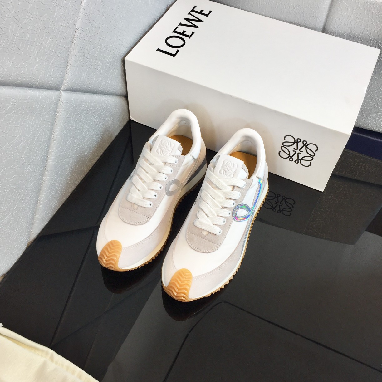 Loewe Flow Runner In Calfskin - FashionPlug