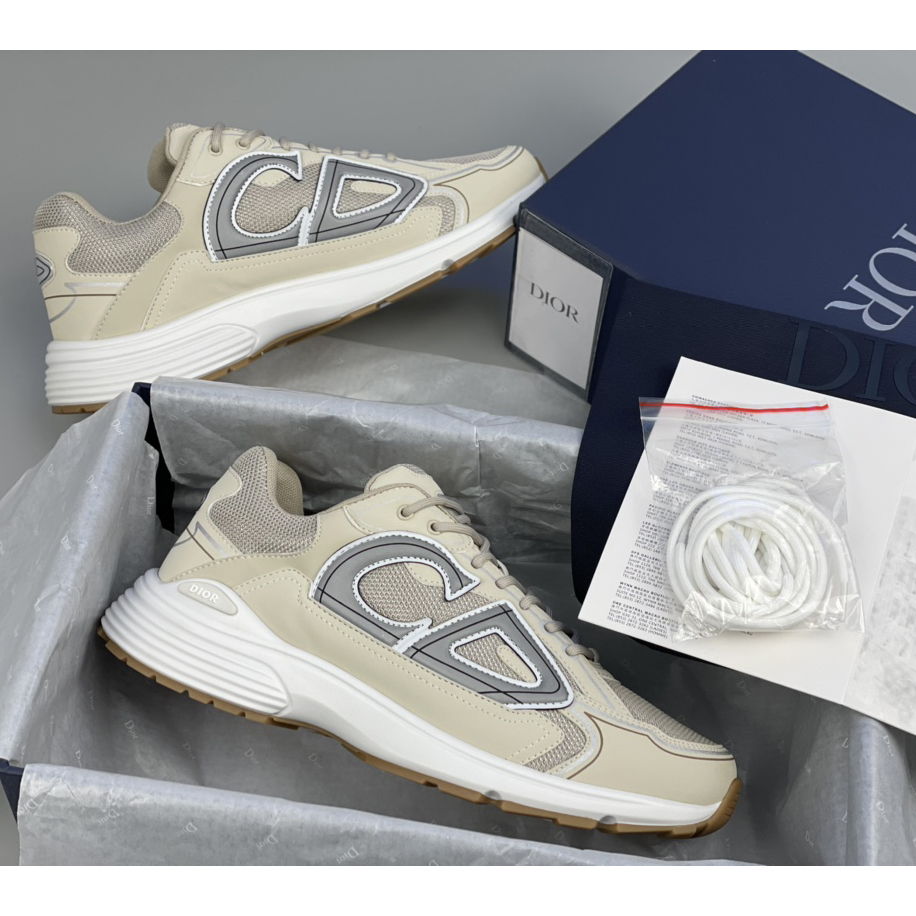 Dior B30 Sneaker White Mesh And Technical Fabric - FashionPlug
