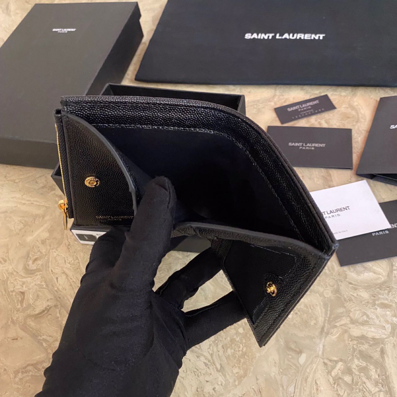 Saint Laurent Wallet - FashionPlug
