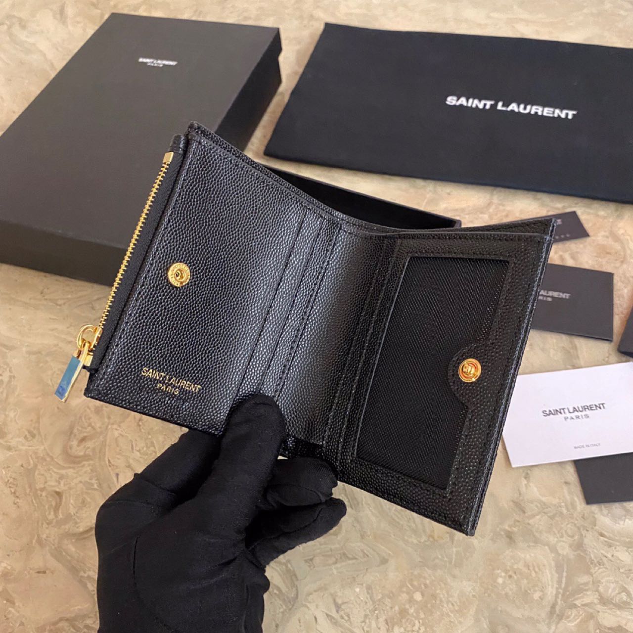 Saint Laurent Wallet - FashionPlug
