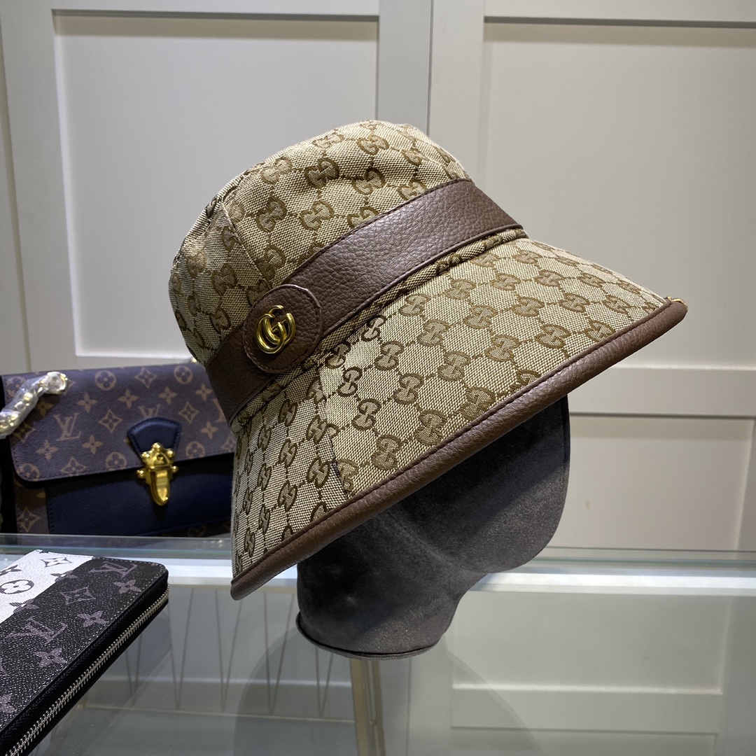 Gucci GG Canvas Bucket Hat    ‎576587 - FashionPlug