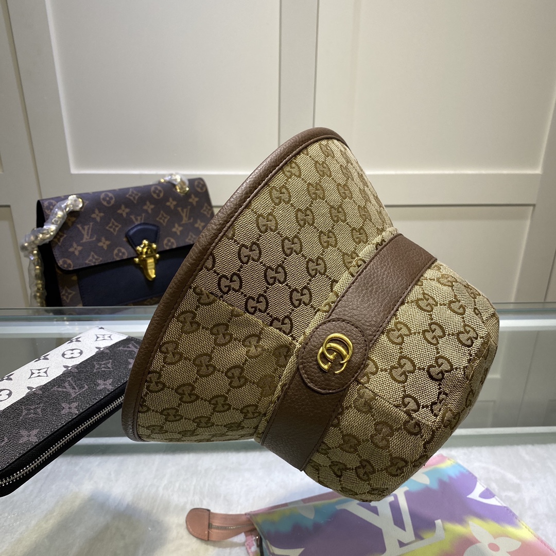 Gucci GG Canvas Bucket Hat    ‎576587 - FashionPlug