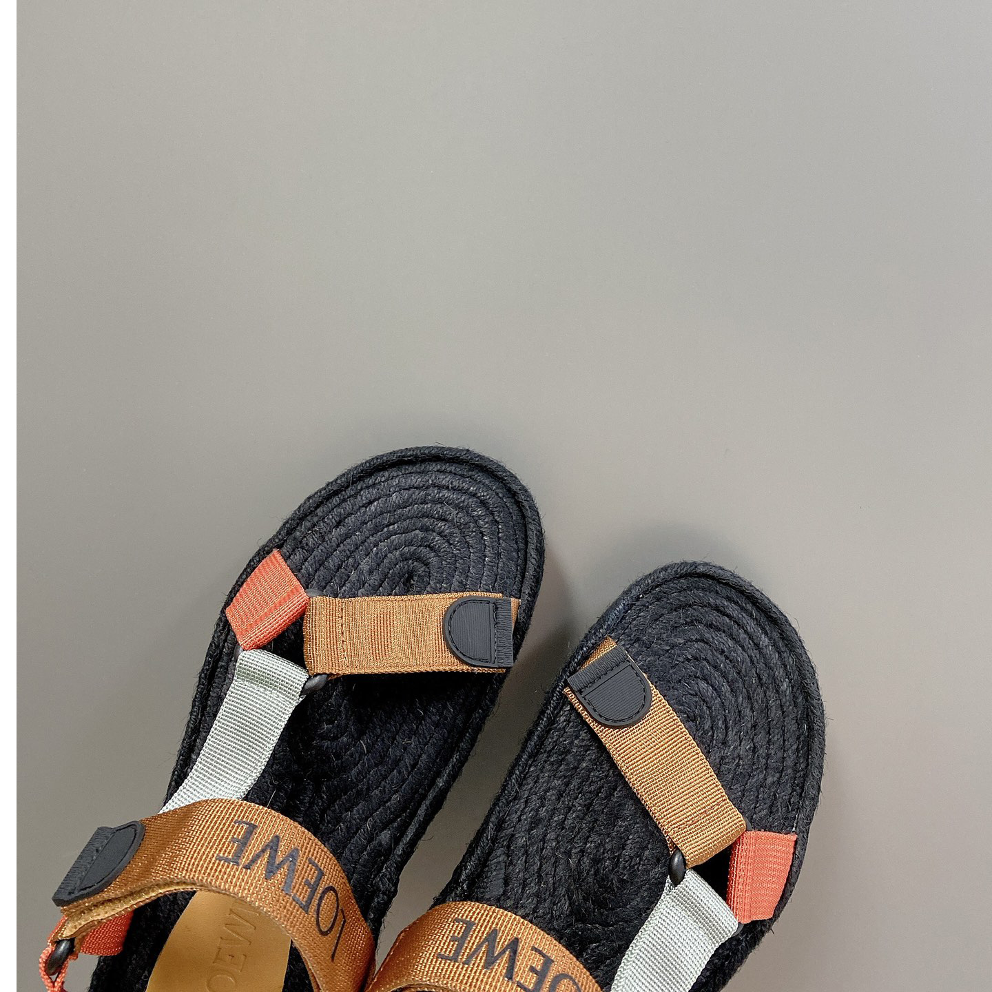 Loewe Strappy Espadrille In Nylon - FashionPlug