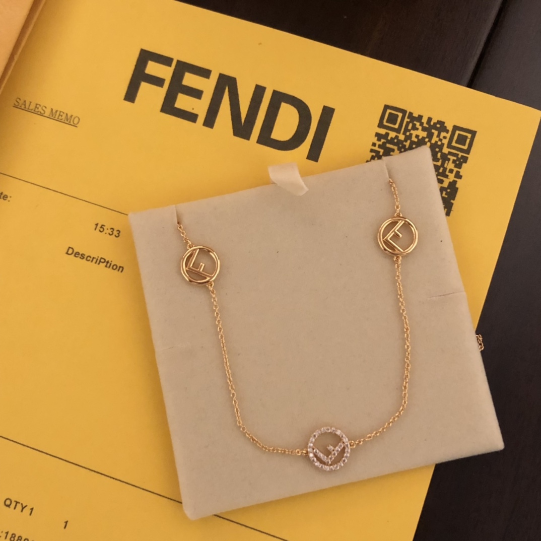 Fendi F Is Fendi Necklace - FashionPlug