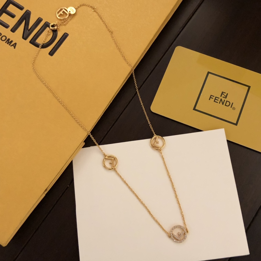 Fendi F Is Fendi Necklace - FashionPlug