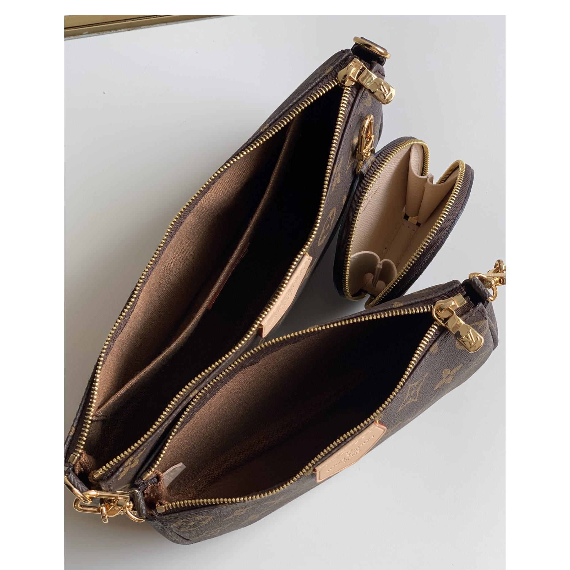 Louis Vuitton Multi Pochette Accessoires(24-13-5cm/19-11-4cm/9-2-1cm) - FashionPlug