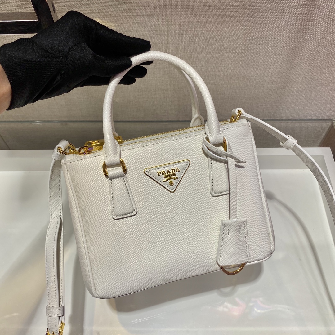 Prada Galleria Saffiano Leather Micro-Bag(20-14.5-9.5cm)   1BA906 - FashionPlug