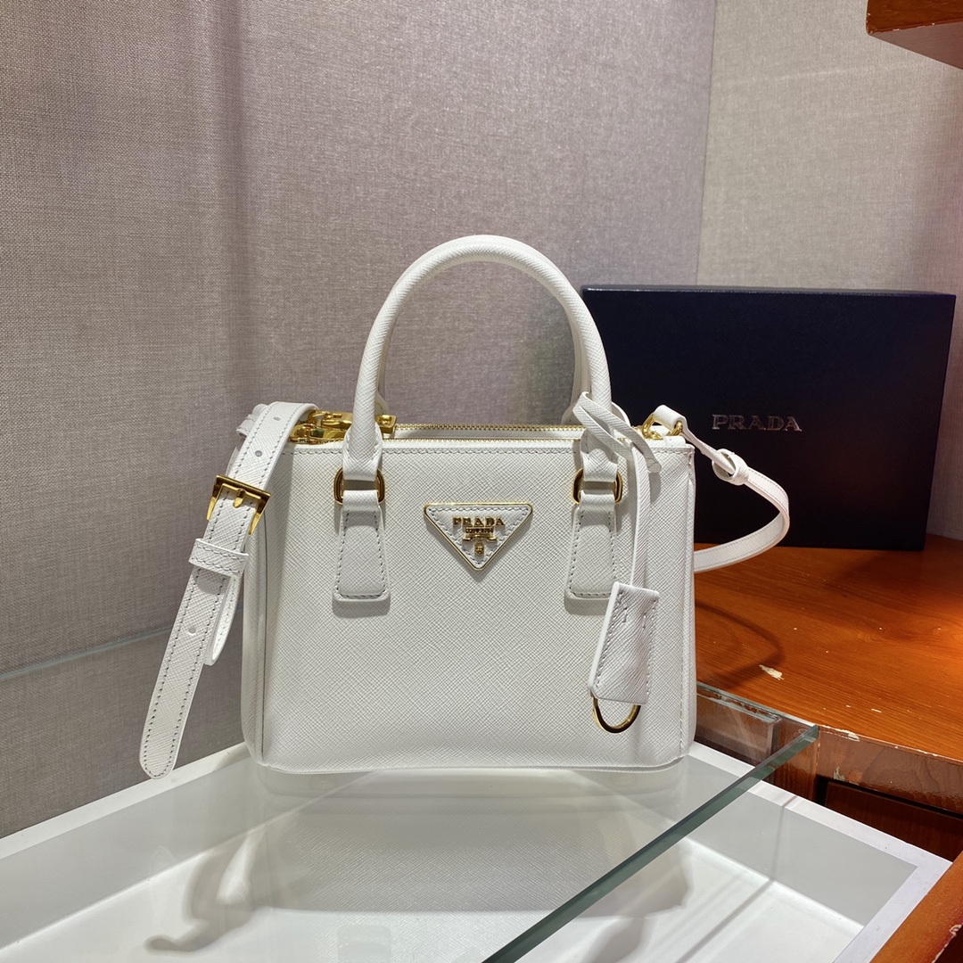 Prada Galleria Saffiano Leather Micro-Bag(20-14.5-9.5cm)   1BA906 - FashionPlug