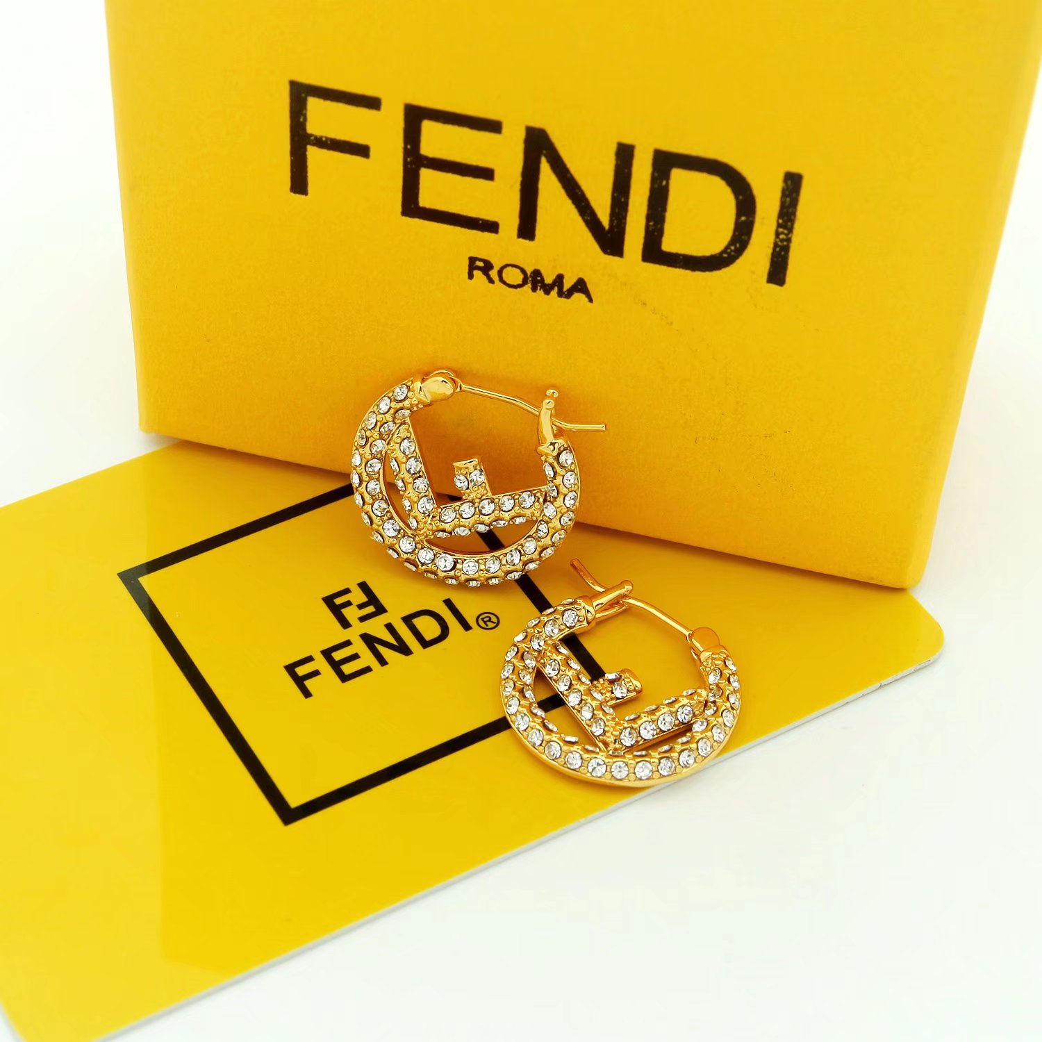Fendi F Is Fendi Earrings - FashionPlug