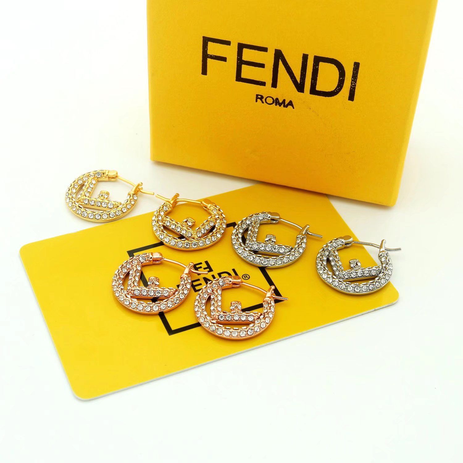 Fendi F Is Fendi Earrings - FashionPlug