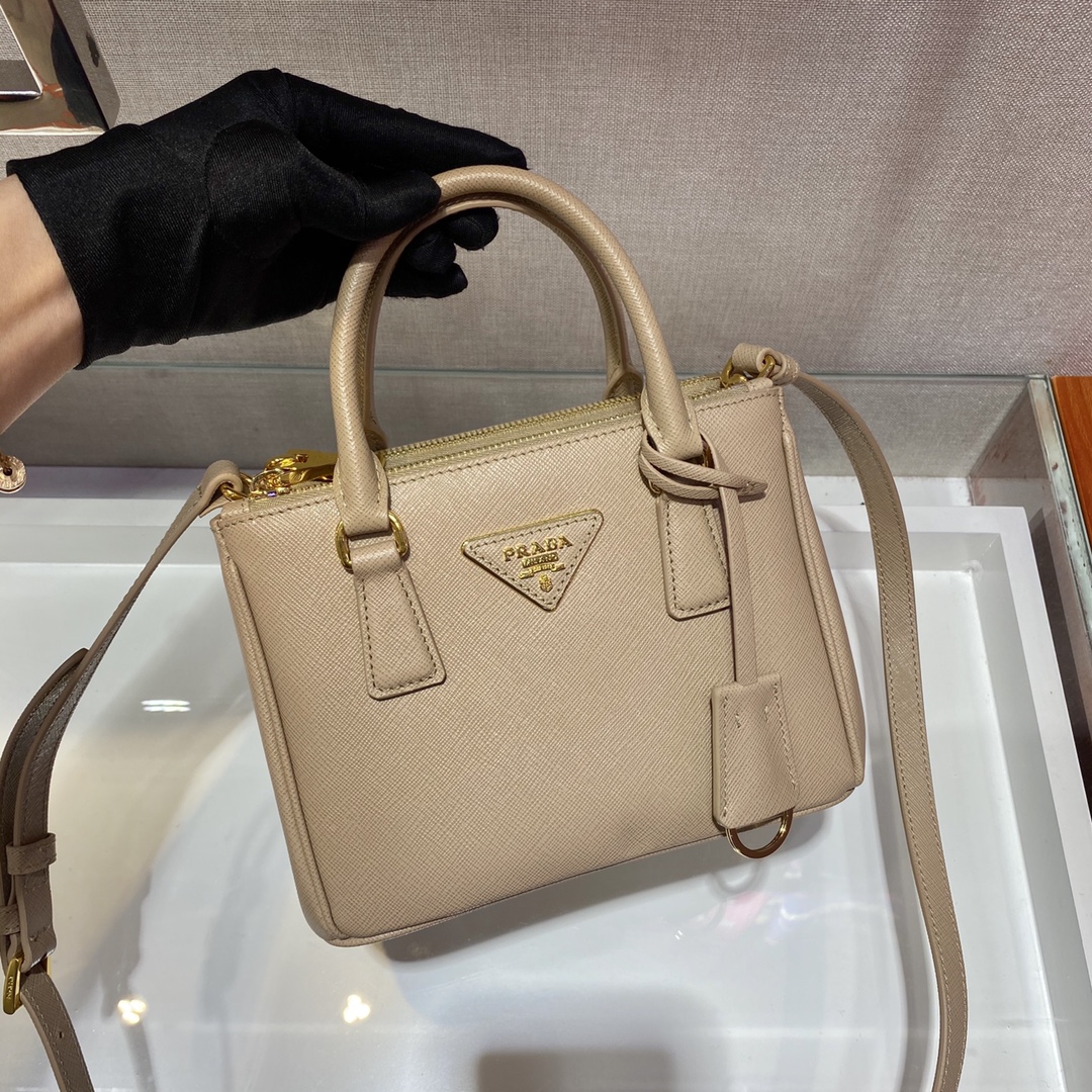 Prada Galleria Saffiano Leather Micro-Bag(20-14.5-9.5cm)   1BA906 - FashionPlug