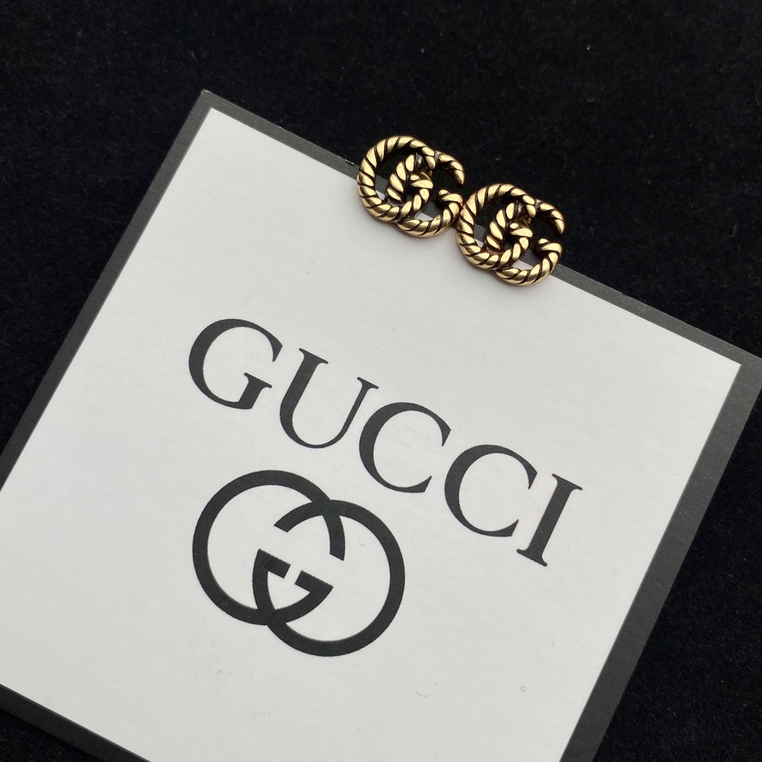 Gucci Double G Earrings - FashionPlug