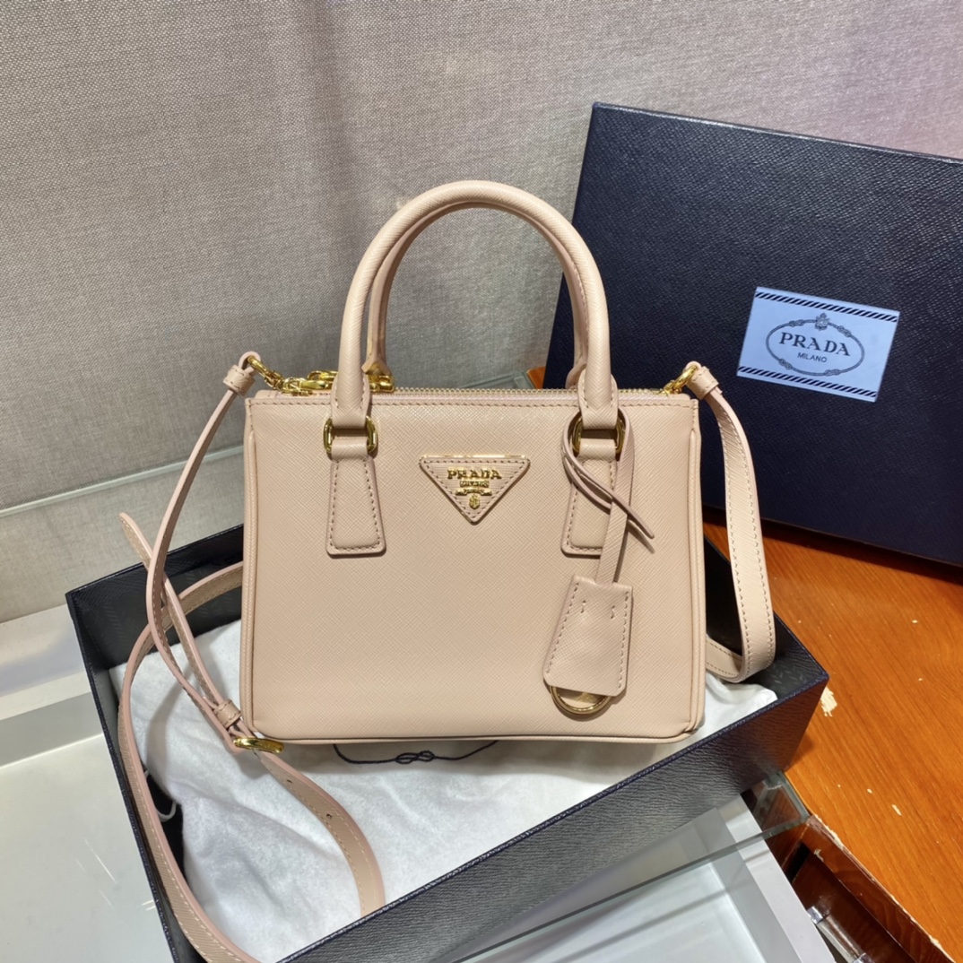 Prada Galleria Saffiano Leather Micro-Bag(20-14.5-9.5cm)   1BA906 - FashionPlug