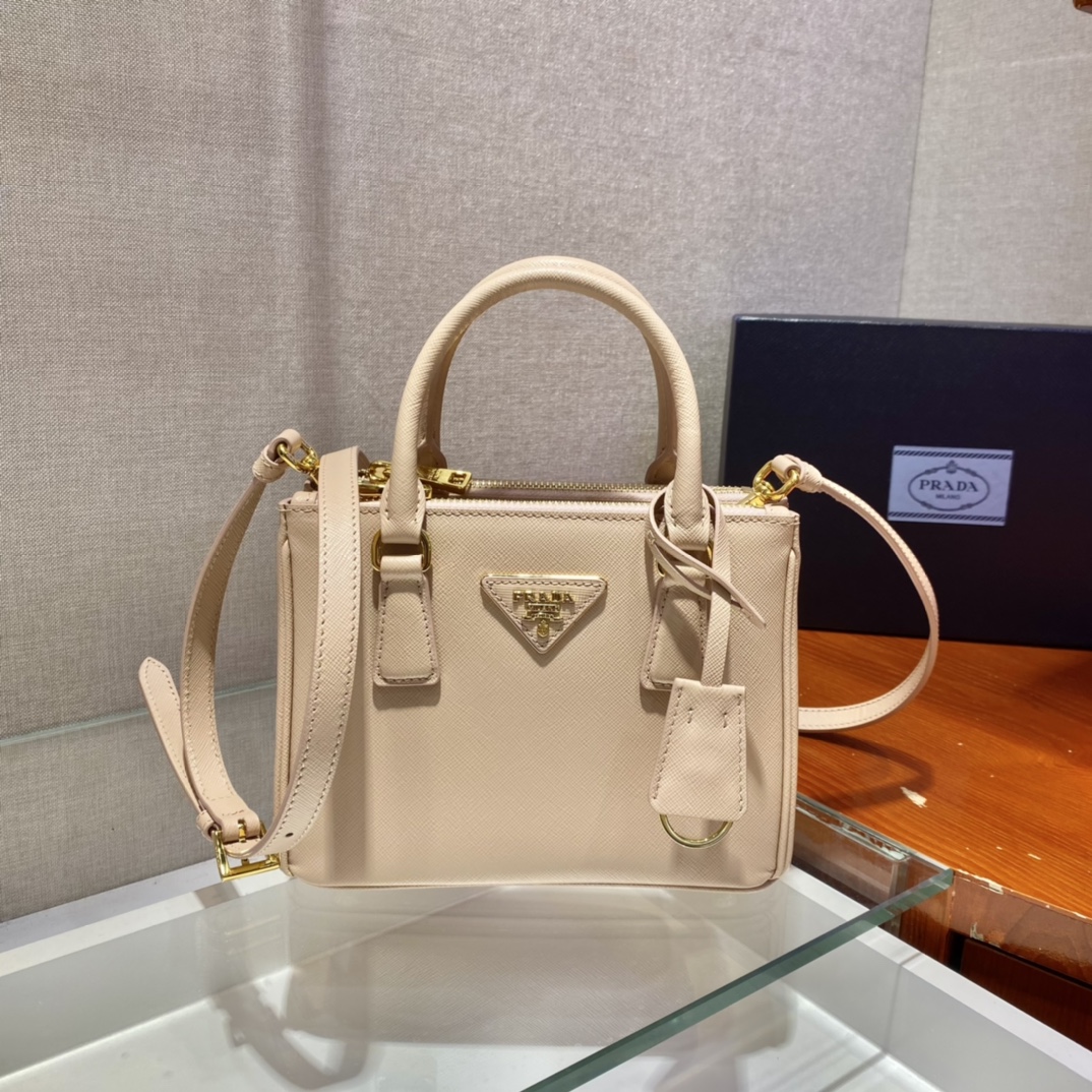 Prada Galleria Saffiano Leather Micro-Bag(20-14.5-9.5cm)   1BA906 - FashionPlug