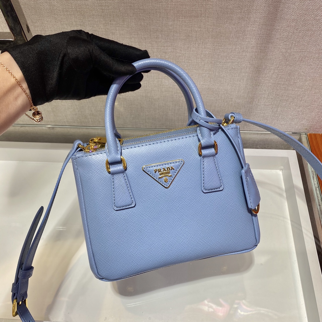 Prada Galleria Saffiano Leather Micro-Bag(20-14.5-9.5cm)   1BA906 - FashionPlug