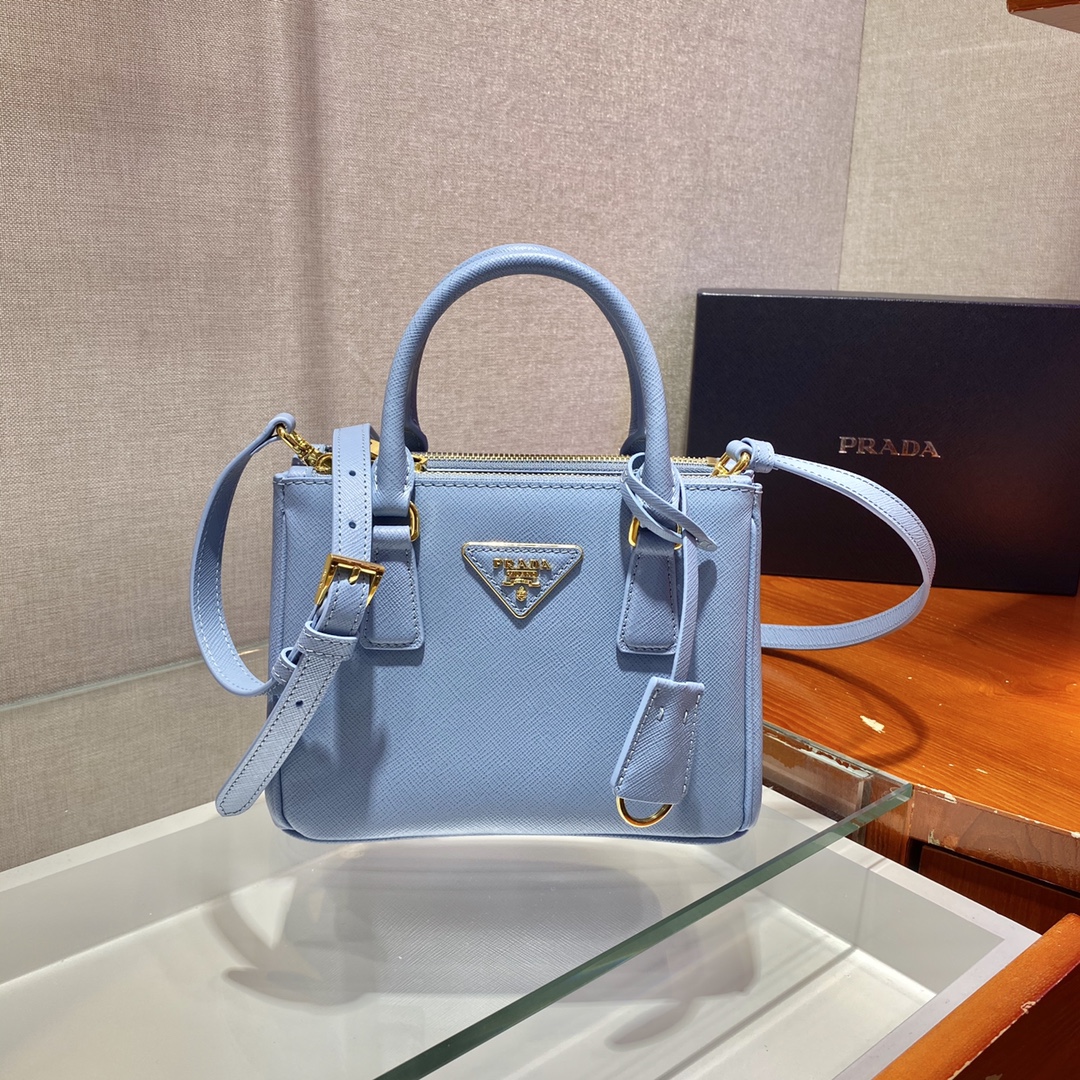 Prada Galleria Saffiano Leather Micro-Bag(20-14.5-9.5cm)   1BA906 - FashionPlug