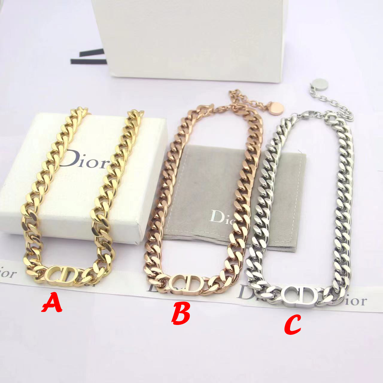 Dior Cuban  Necklace - FashionPlug
