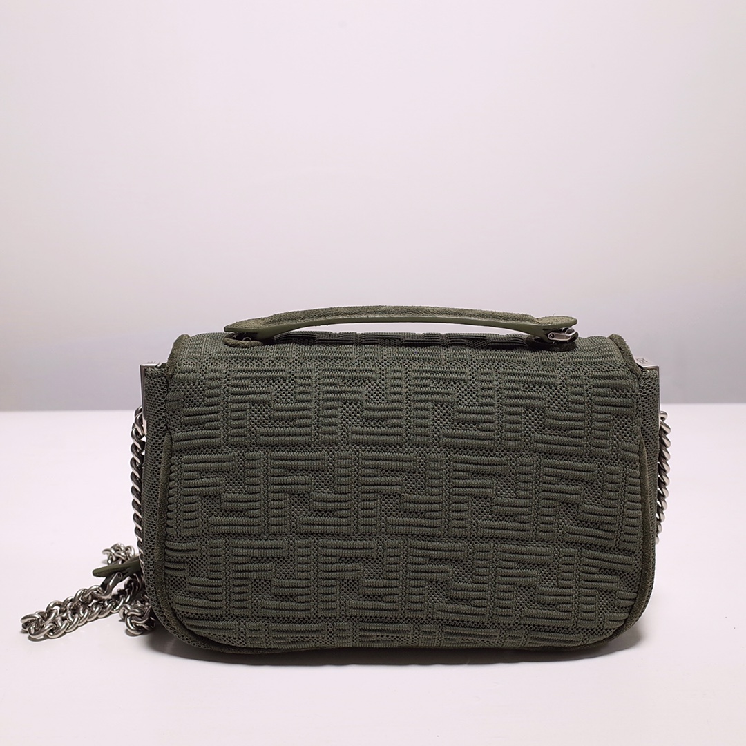 Fendi Iconic Medium Baguette Bag With Chain  (24-14.5-7CM)   8BR793 - FashionPlug