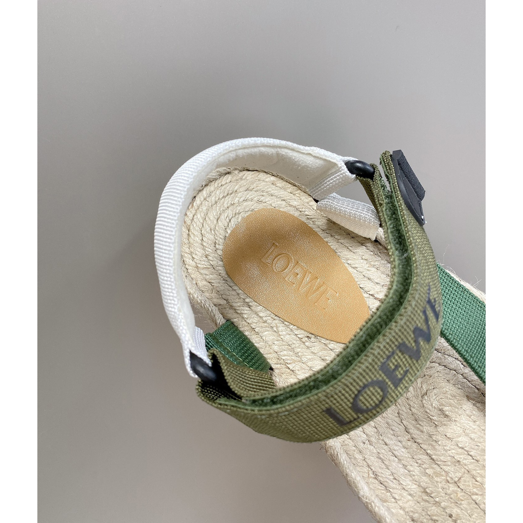 Loewe Strappy Espadrille In Nylon - FashionPlug
