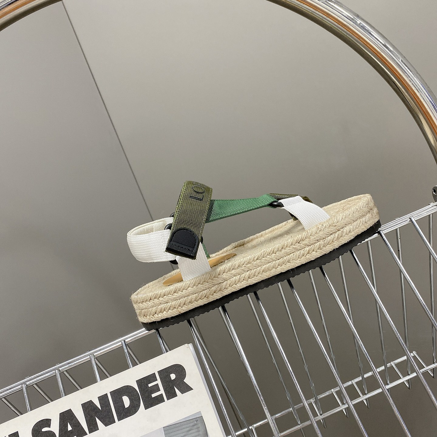 Loewe Strappy Espadrille In Nylon - FashionPlug