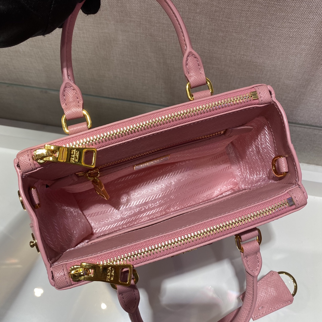 Prada Galleria Saffiano Leather Micro-Bag(20-14.5-9.5cm)   1BA906 - FashionPlug