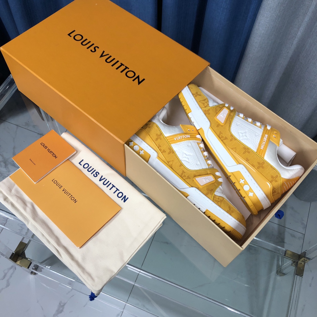 Louis Vuitton LV  Trainer Sneaker(upon uk size) - FashionPlug
