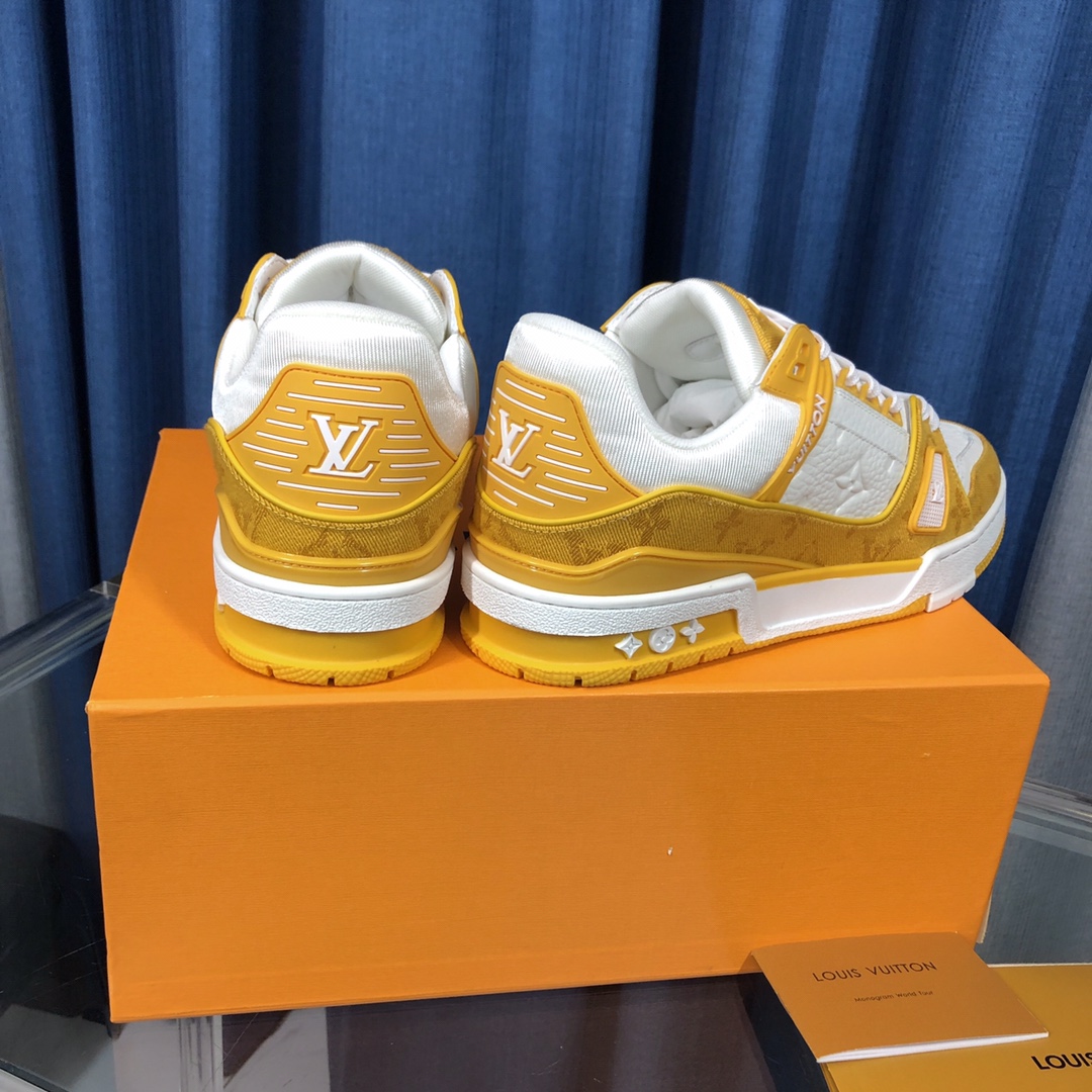 Louis Vuitton LV  Trainer Sneaker(upon uk size) - FashionPlug