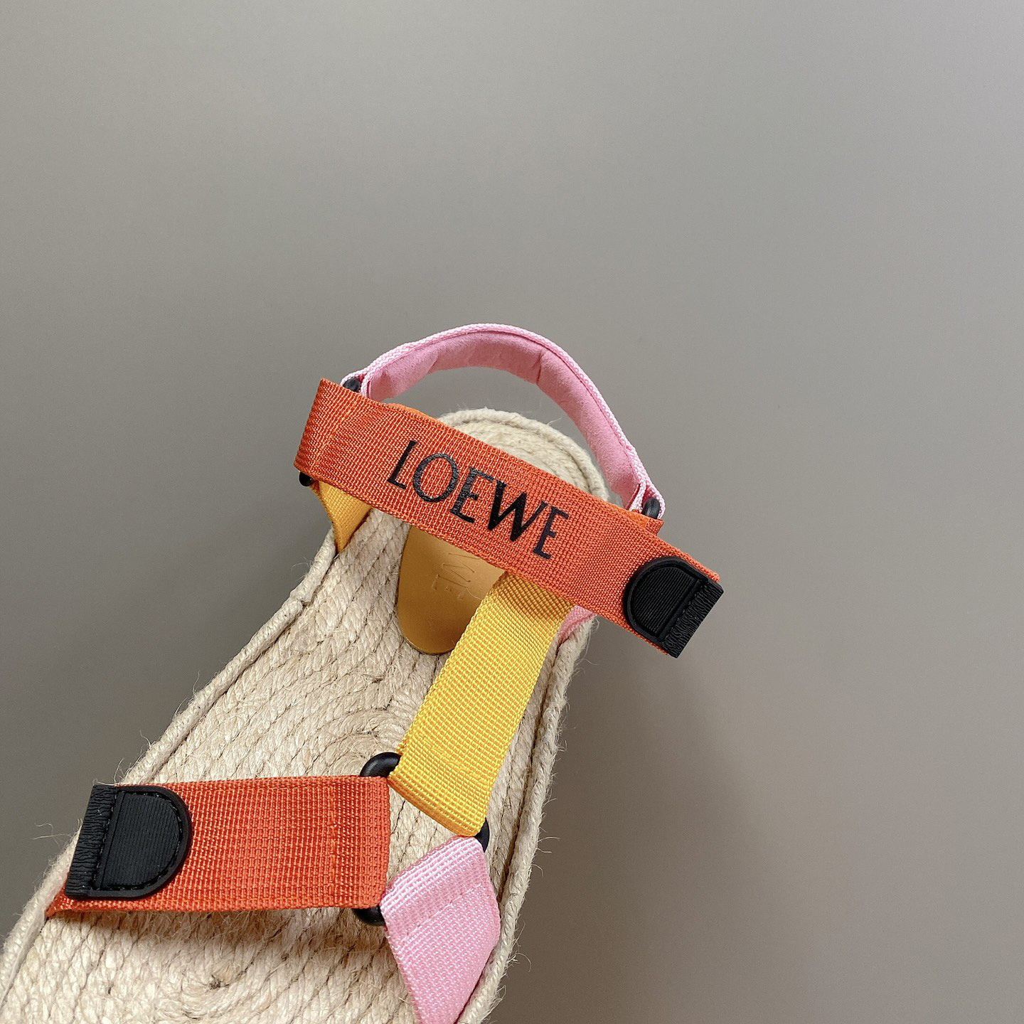 Loewe Strappy Espadrille In Nylon - FashionPlug
