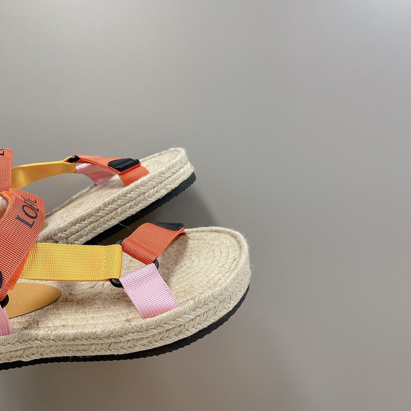 Loewe Strappy Espadrille In Nylon - FashionPlug