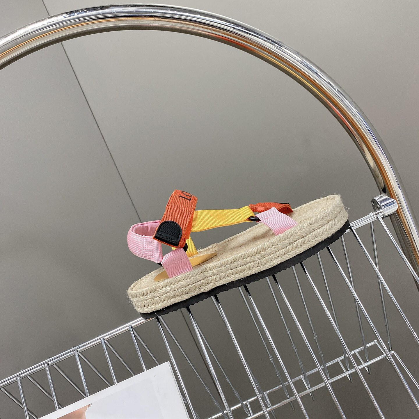 Loewe Strappy Espadrille In Nylon - FashionPlug