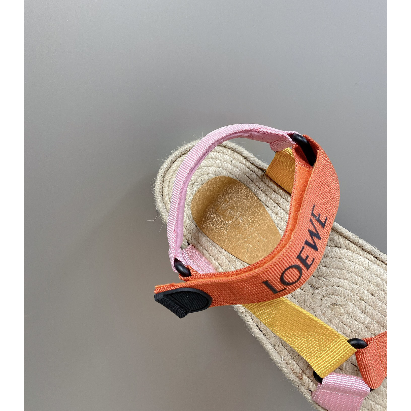 Loewe Strappy Espadrille In Nylon - FashionPlug