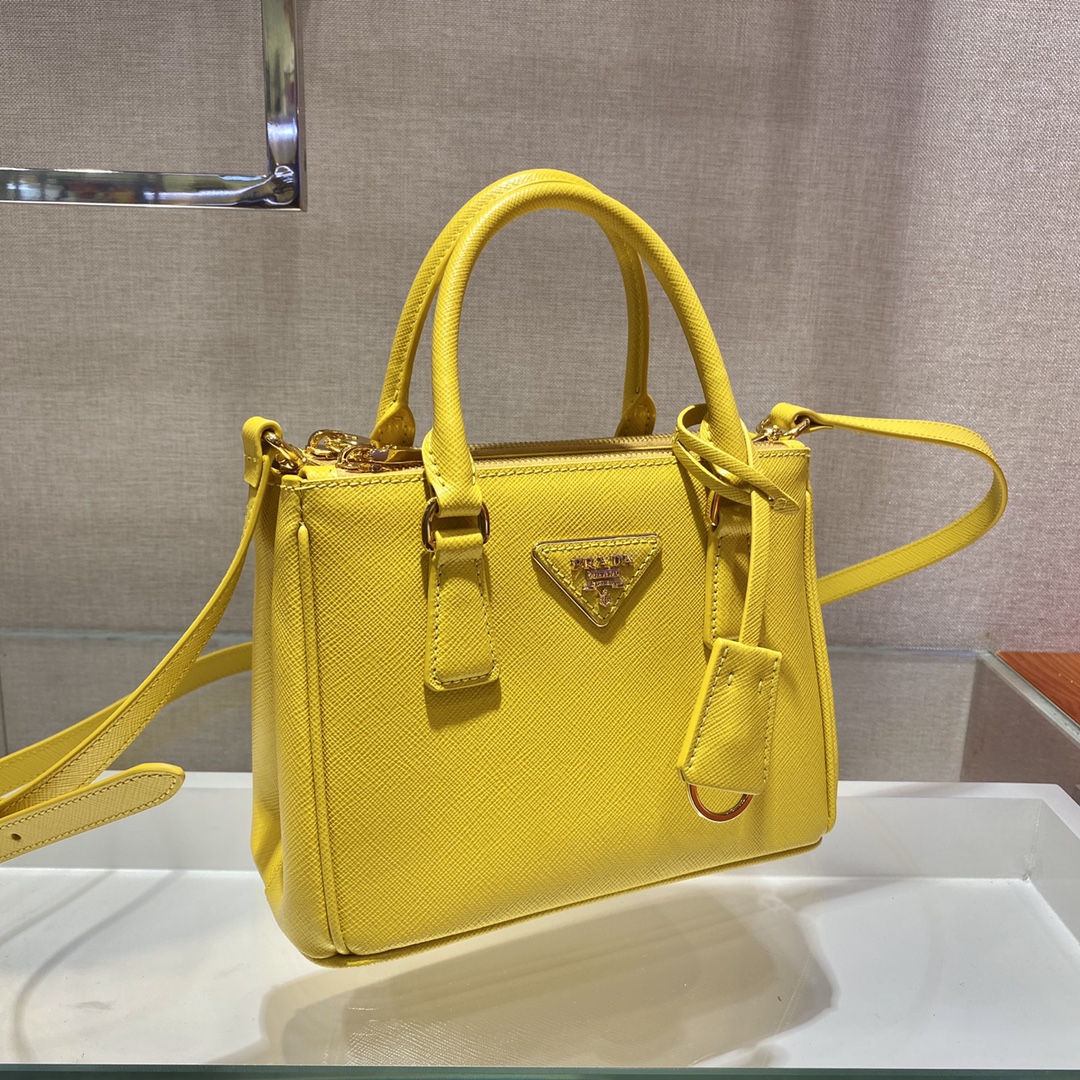 Prada Galleria Saffiano Leather Micro-Bag(20-14.5-9.5cm)   1BA906 - FashionPlug