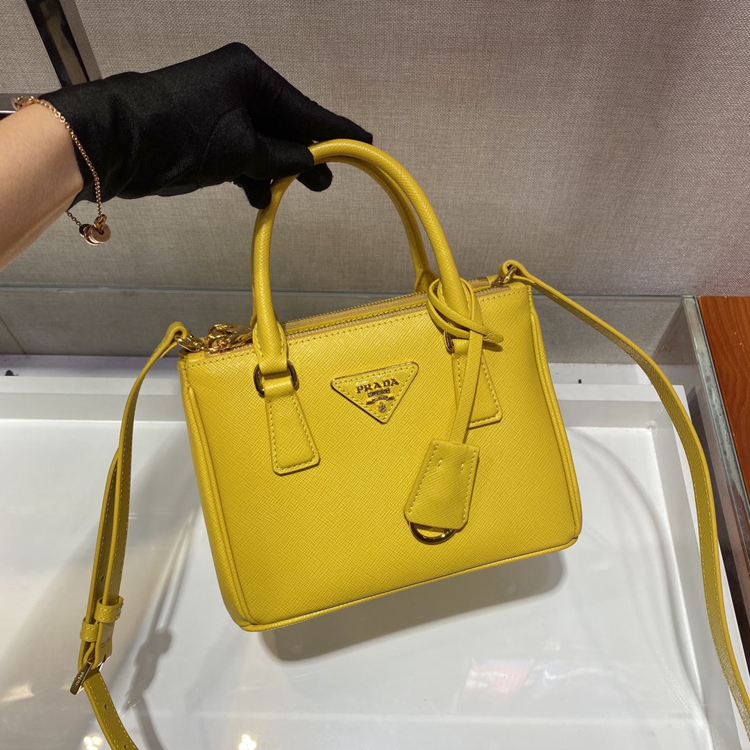 Prada Galleria Saffiano Leather Micro-Bag(20-14.5-9.5cm)   1BA906 - FashionPlug
