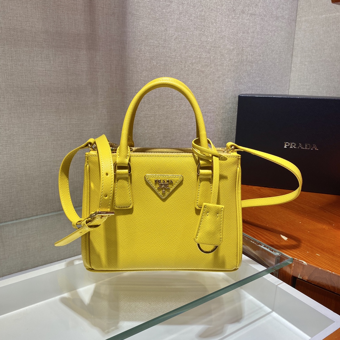 Prada Galleria Saffiano Leather Micro-Bag(20-14.5-9.5cm)   1BA906 - FashionPlug