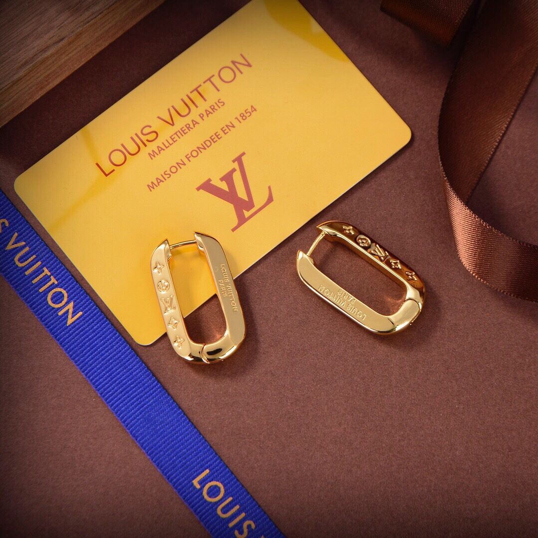 Louis Vuitton Monogram Earrings - FashionPlug