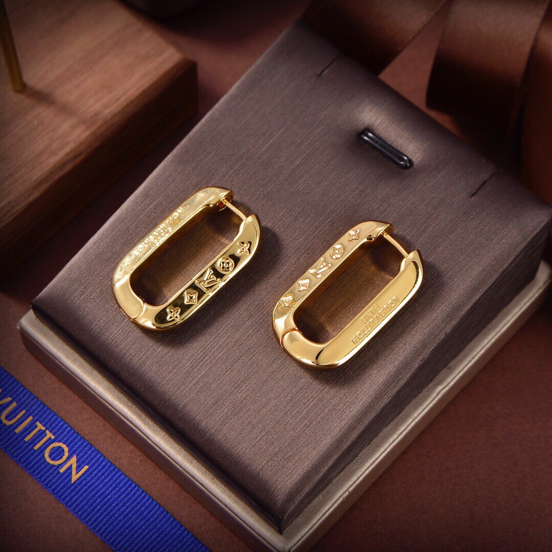 Louis Vuitton Monogram Earrings - FashionPlug