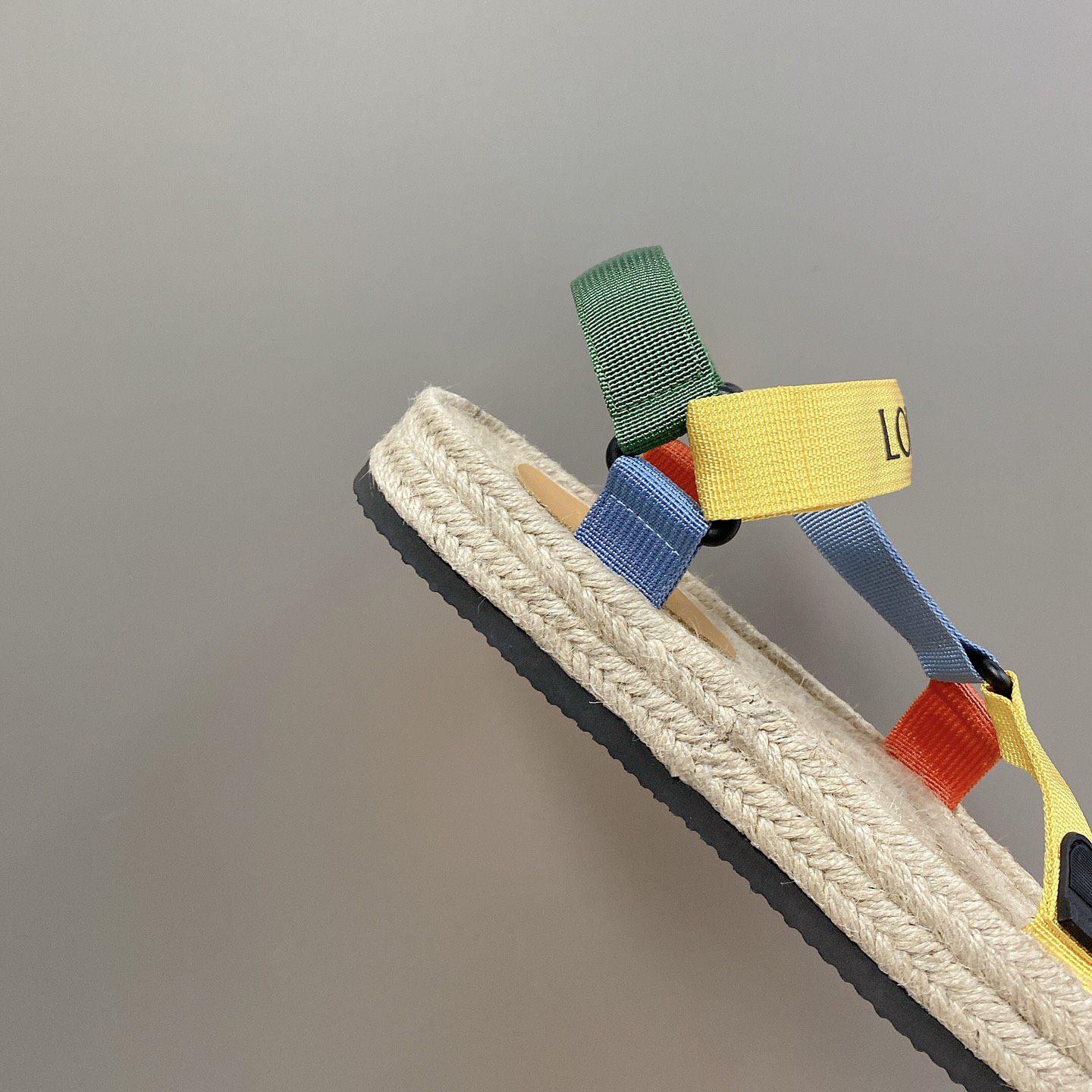 Loewe Strappy Espadrille In Nylon - FashionPlug