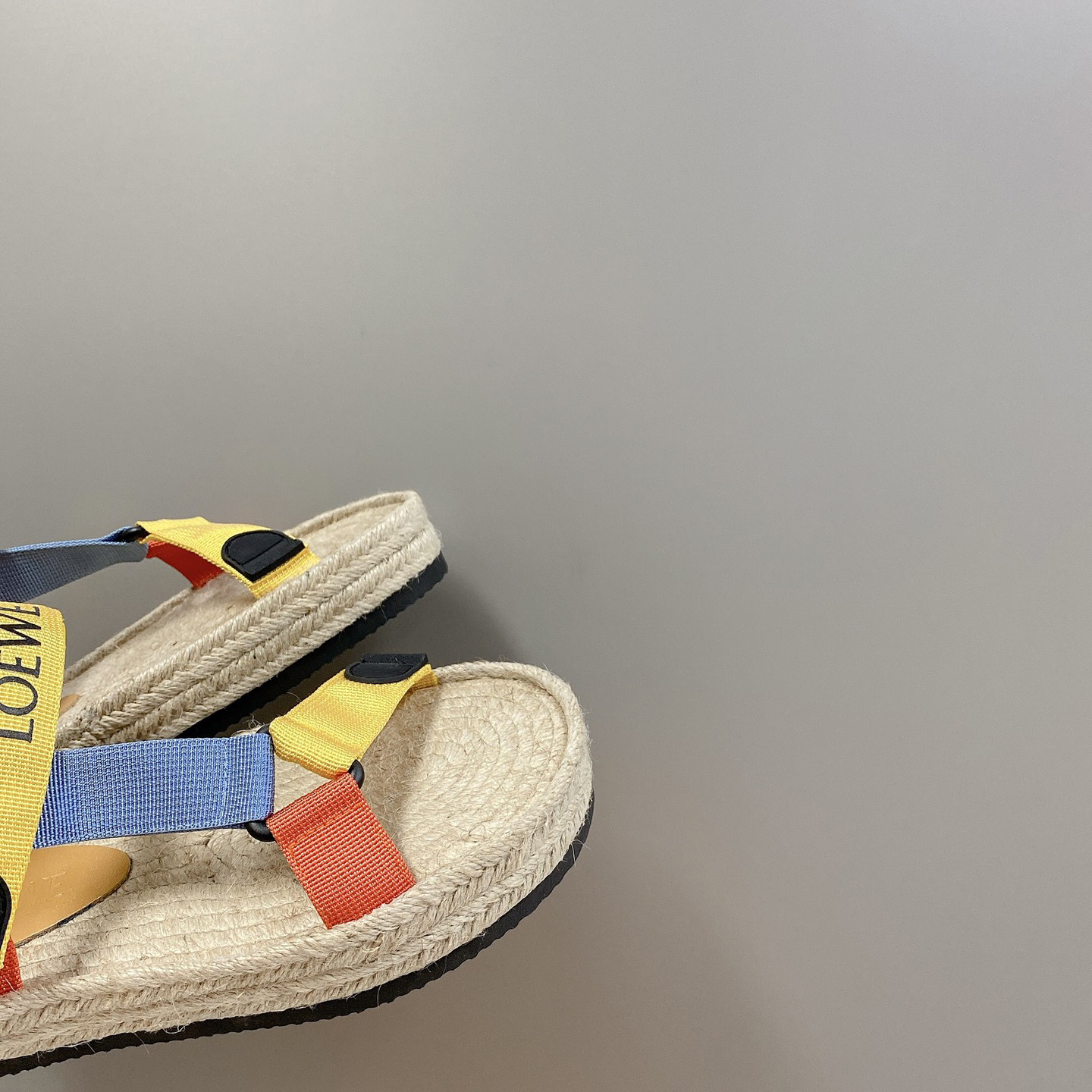 Loewe Strappy Espadrille In Nylon - FashionPlug
