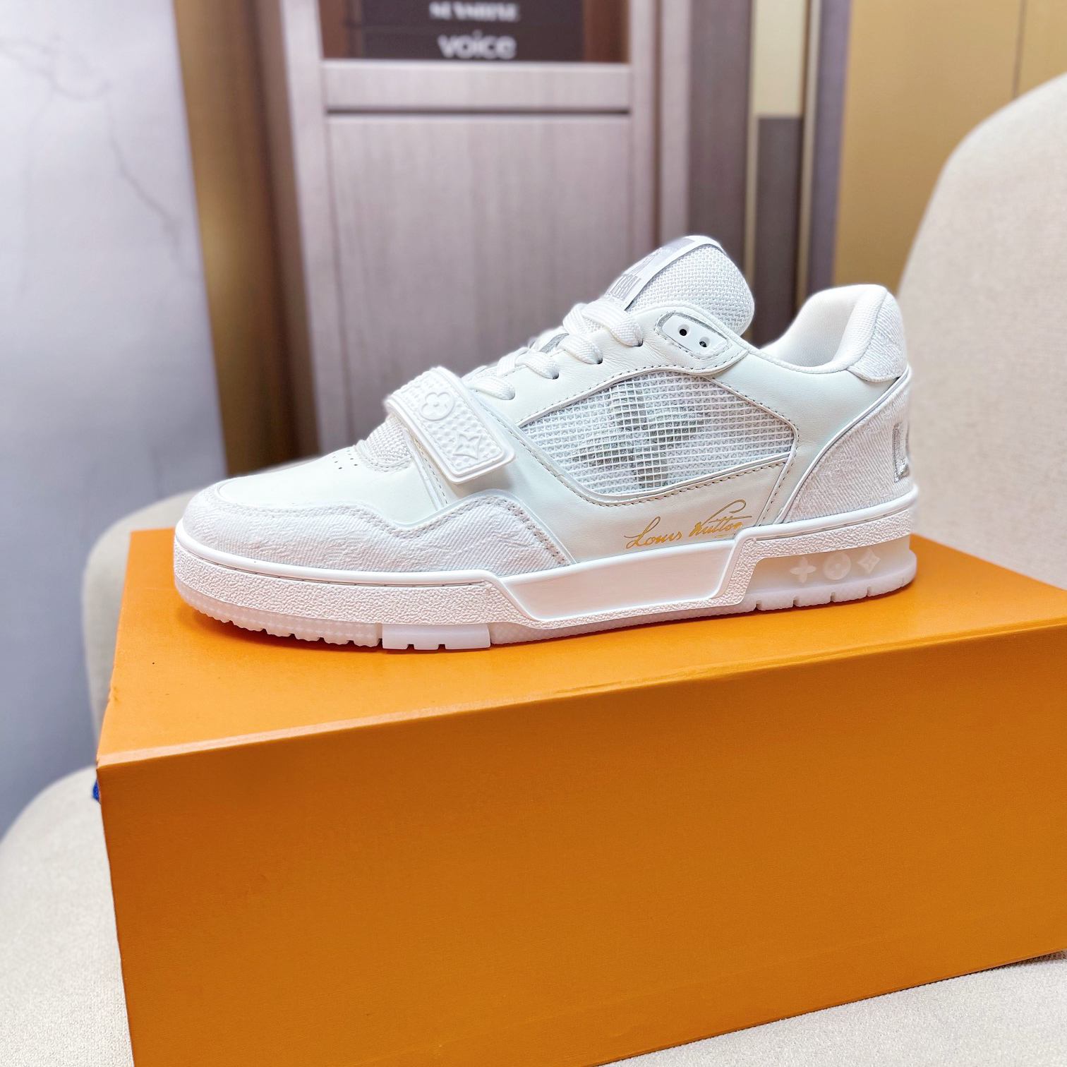 Louis Vuitton Trainer Sneaker(Upon UK Size) - FashionPlug