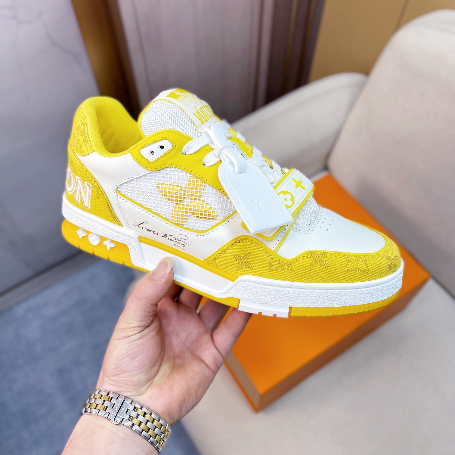Louis Vuitton Trainer Sneaker - FashionPlug