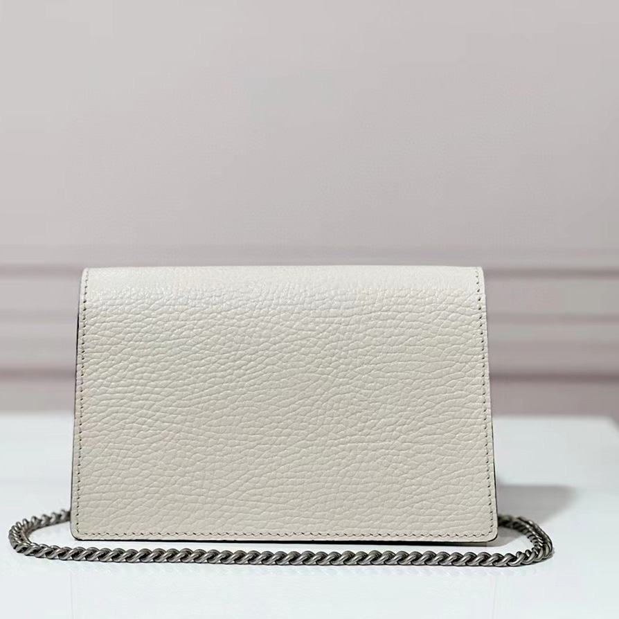 Gucci Dionysus Supermini Ivory Leather Shoulder Bag(16.5-10-4.5CM) - FashionPlug
