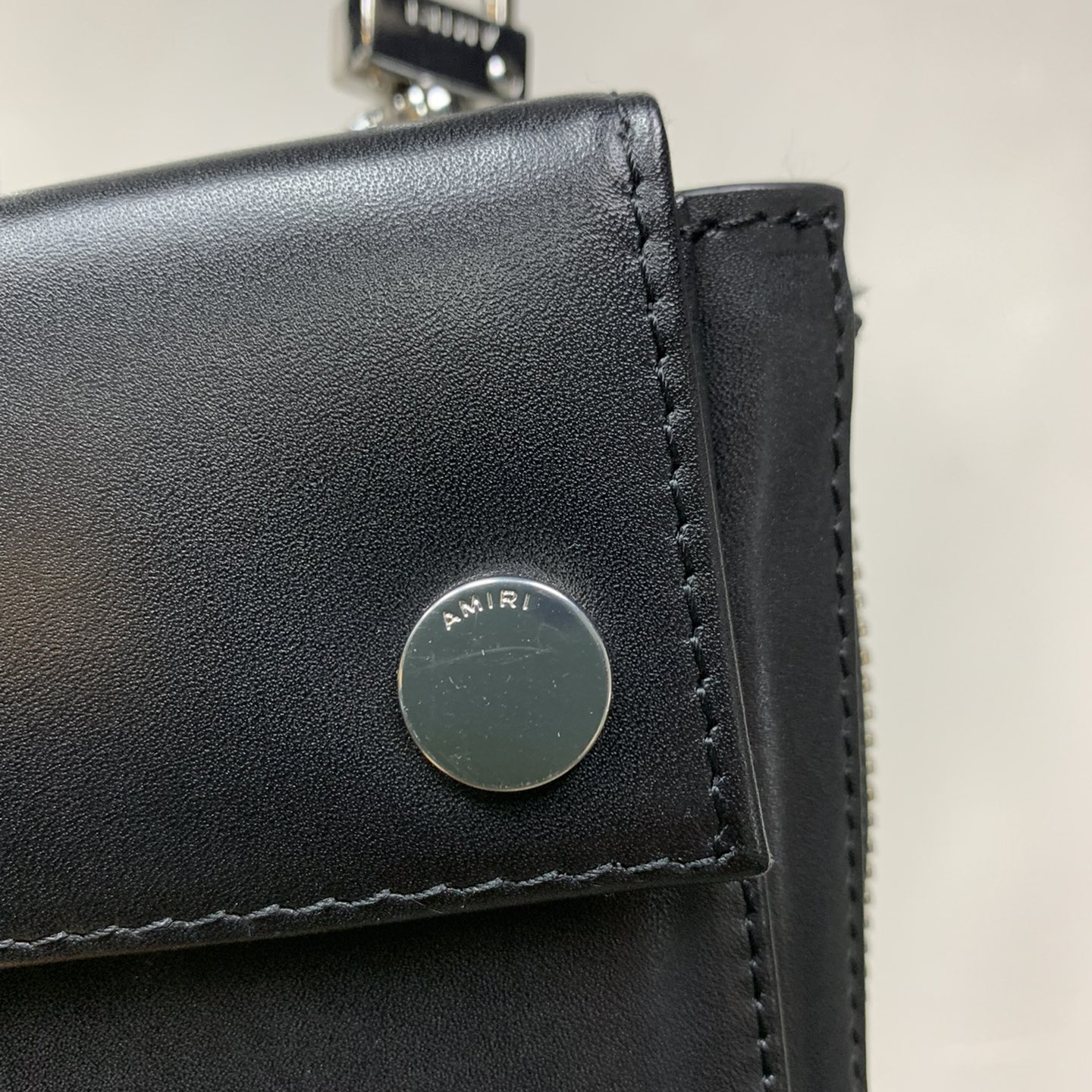 Amiri Black Leather Harness Bag - FashionPlug