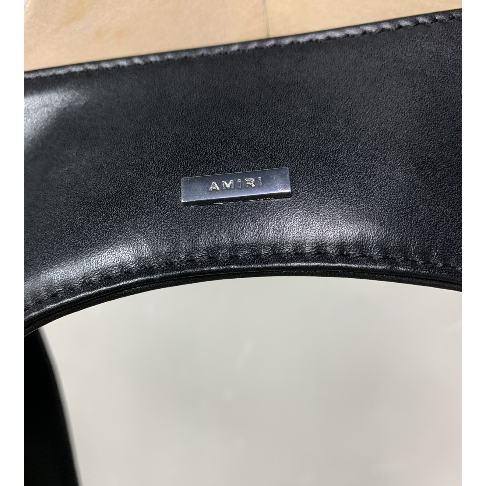 Amiri Black Leather Harness Bag - FashionPlug