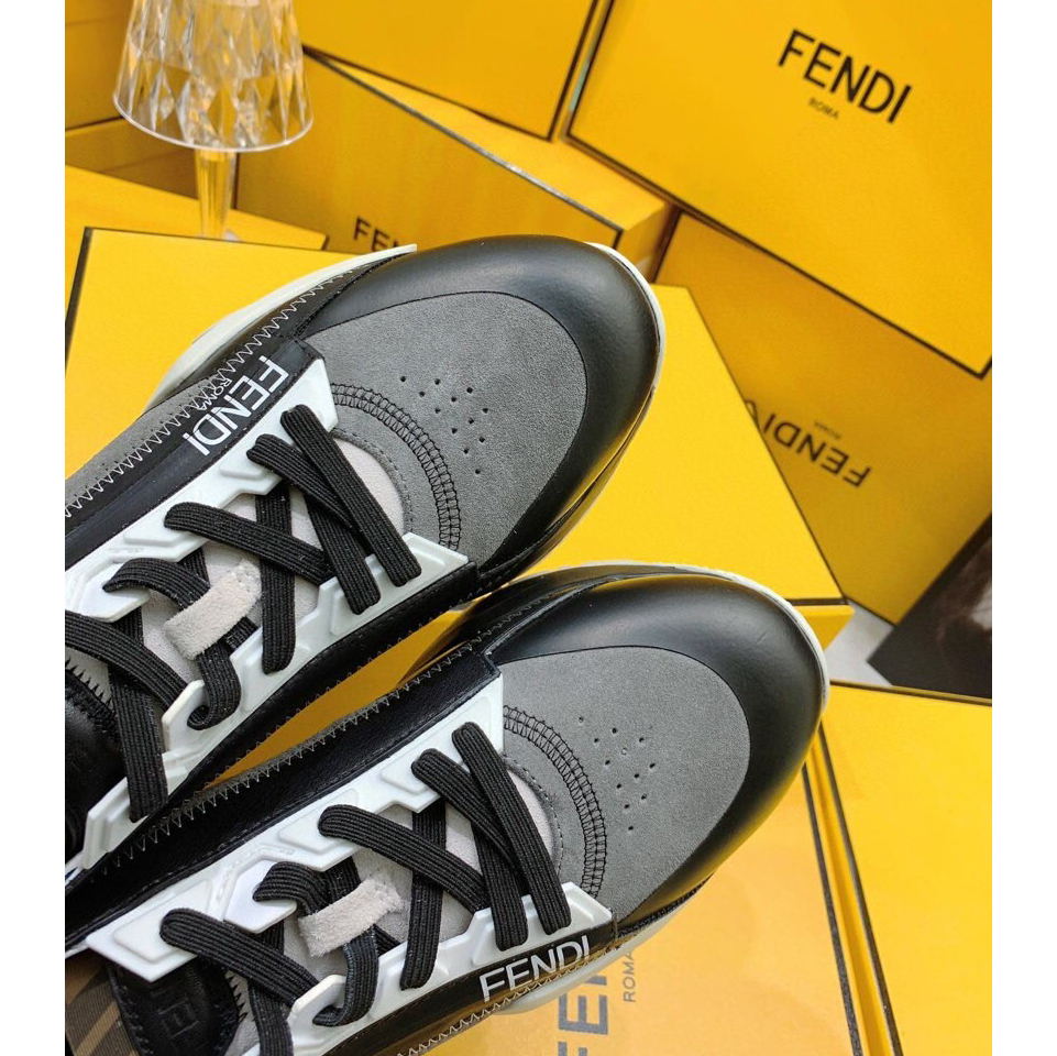Fendi Flow Beige Suede Low-Tops Sneakers - FashionPlug