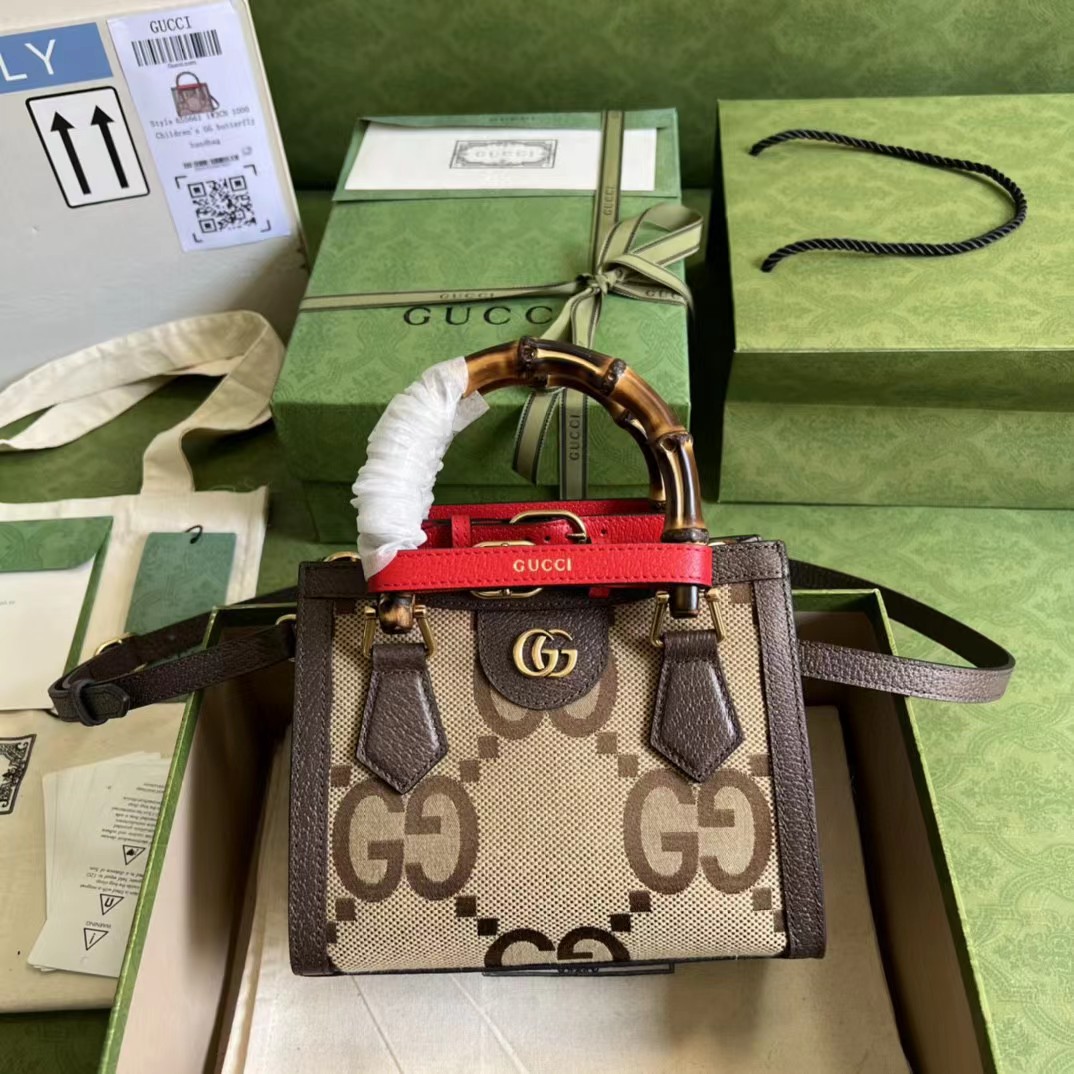 Gucci Diana Jumbo GG Mini Tote Bag(20-16-10CM) - FashionPlug