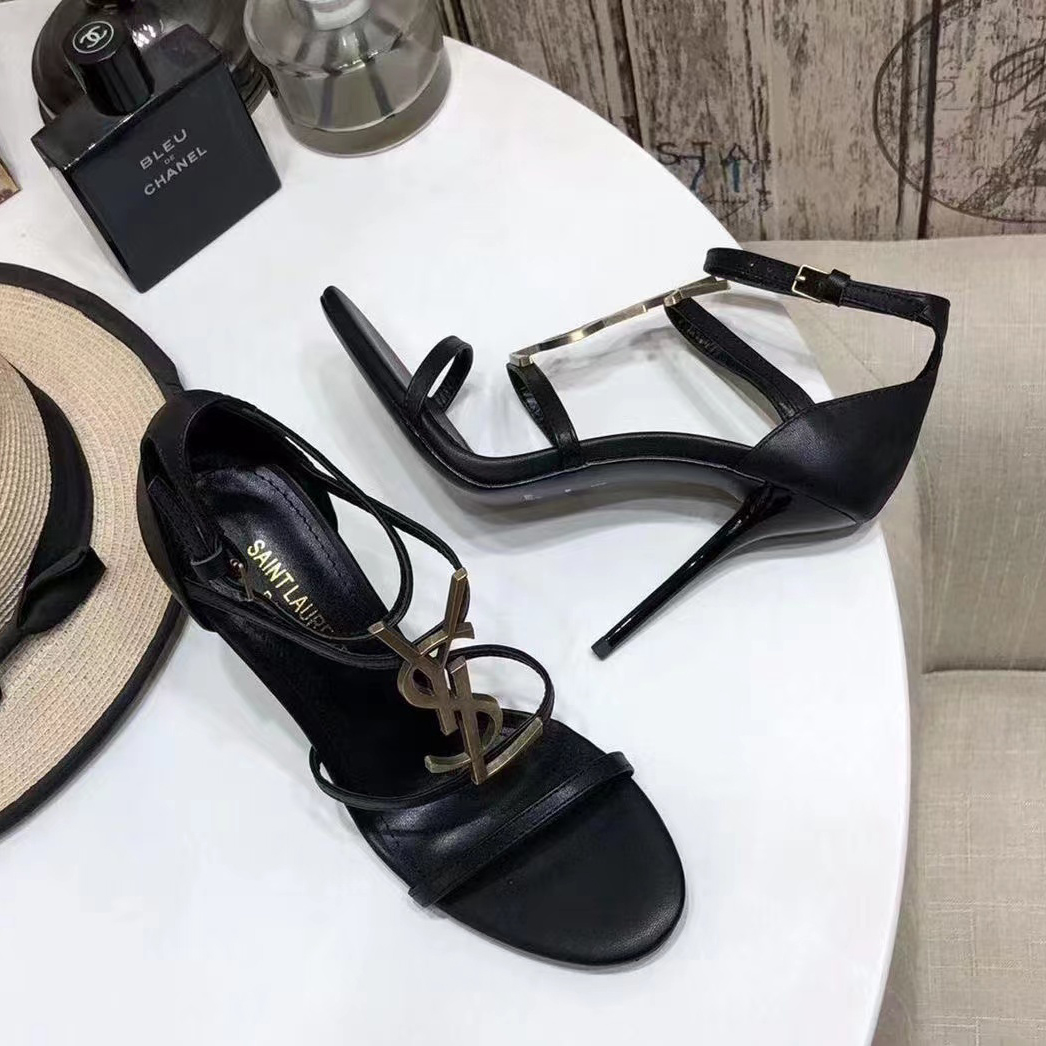 Saint Laurent High Heeled Sandals - FashionPlug