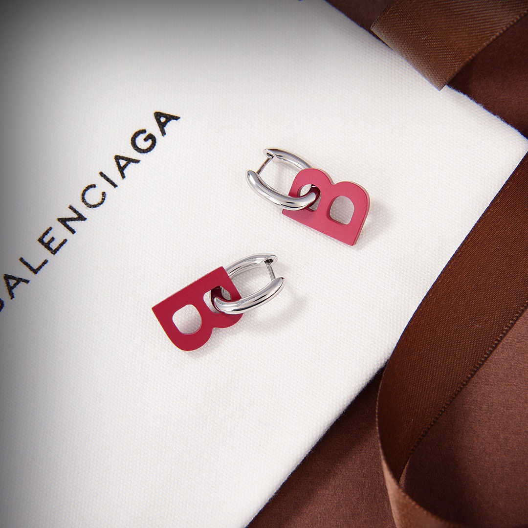 Balenciaga B Chain XS Earrings - FashionPlug
