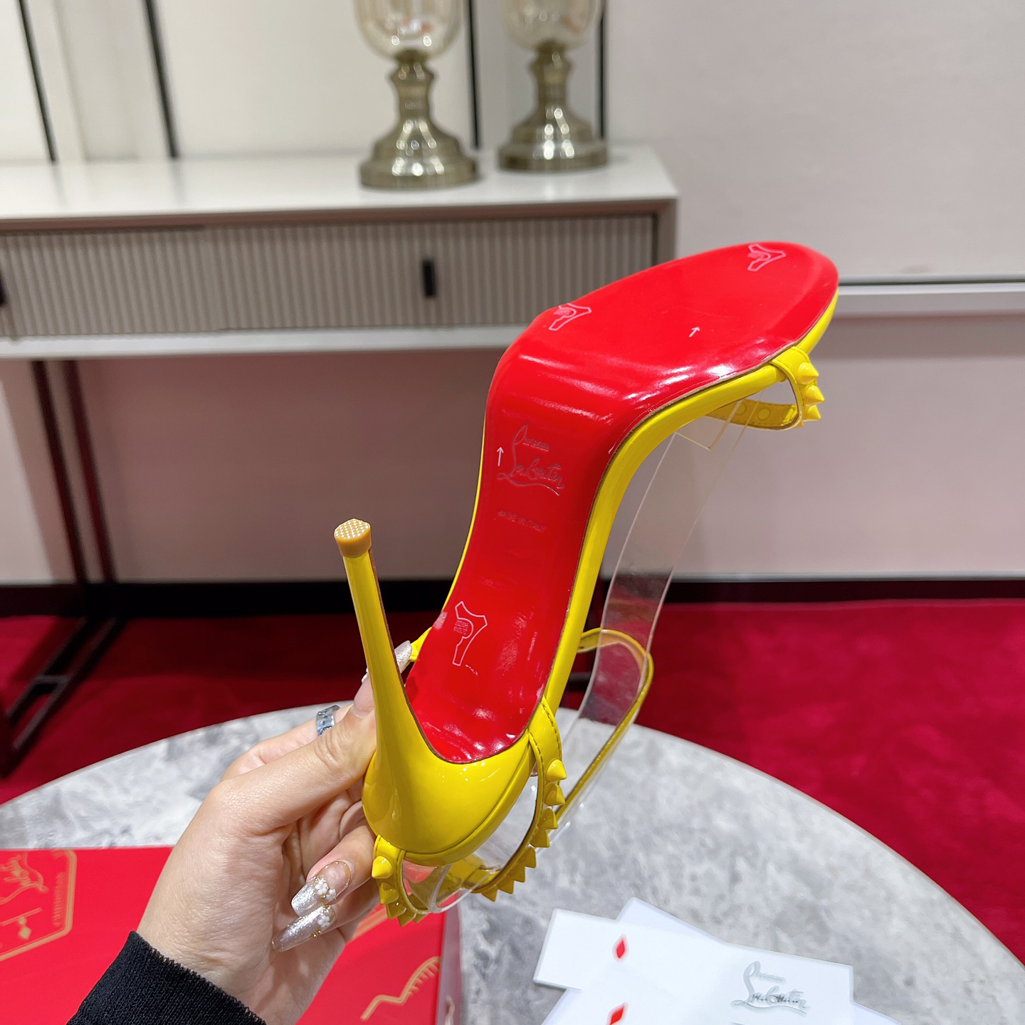 Christian Louboutin So Me Sandal 100MM - FashionPlug